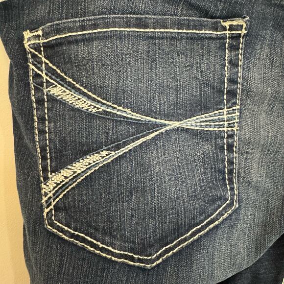 Ariat Women's Straight Leg Jeans - Dark Blue - Picture 12 of 14